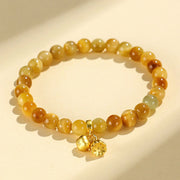 FREE Today: Courage Strength Tiger Eye Fu Character Bamboo Koi Fish Lotus Om Mani Padme Hum Bracelet