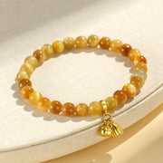 FREE Today: Courage Strength Tiger Eye Fu Character Bamboo Koi Fish Lotus Om Mani Padme Hum Bracelet