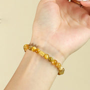 Buddha Stones Tiger Eye Om Mani Padme Hum Ruyi Auspicious Charm Lucky Bracelet