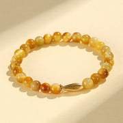 Buddha Stones Tiger Eye  Om Mani Padme Hum Ruyi Auspicious Charm Lucky Bracelet