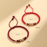 Buddha Stones Cinnabar Handmade Year Of Snake String Protection Braided Bracelet Bracelet BS 10