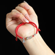 FREE Today: Protection Strength Hetian Jade Year of the Snake String Braided Bracelet