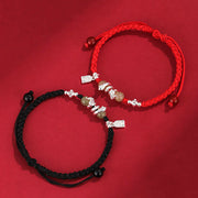 FREE Today: Protection Strength Hetian Jade Year of the Snake String Braided Bracelet