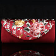 Buddha Stones Peony Tulip Su Embroidery Party Shopping Purse Handbag Crossbody Bag