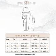 Buddha Stones Flowers Feathers Sun Moon Print Sports Fitness Yoga High Waist Leggings Women's Pants