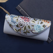 Buddha Stones Hydrangea Su Embroidery Wedding Shopping Purse Handbag Crossbody Bag