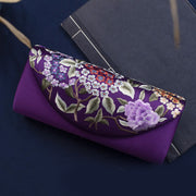 Buddha Stones Hydrangea Su Embroidery Wedding Shopping Wallet Purse Handbag Crossbody Bag Wallet&Handbags BS Purple (Hydrangea)24*5.5*11cm