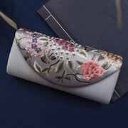 Buddha Stones Hydrangea Su Embroidery Wedding Shopping Wallet Purse Handbag Crossbody Bag