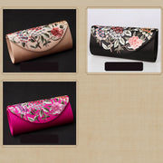 Buddha Stones Hydrangea Su Embroidery Wedding Shopping Wallet Purse Handbag Crossbody Bag Wallet&Handbags BS 27