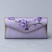 Buddha Stones Magnolia Su Embroidery Wedding Shopping Purse Handbag Crossbody Bag Wallet&Handbags BS Magnolia Light Purple (Medium) 24*12*5.5cm