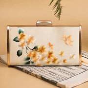 Buddha Stones Carnation Peony Begonia Su Embroidery Wedding Shopping Purse Handbag Crossbody Bag