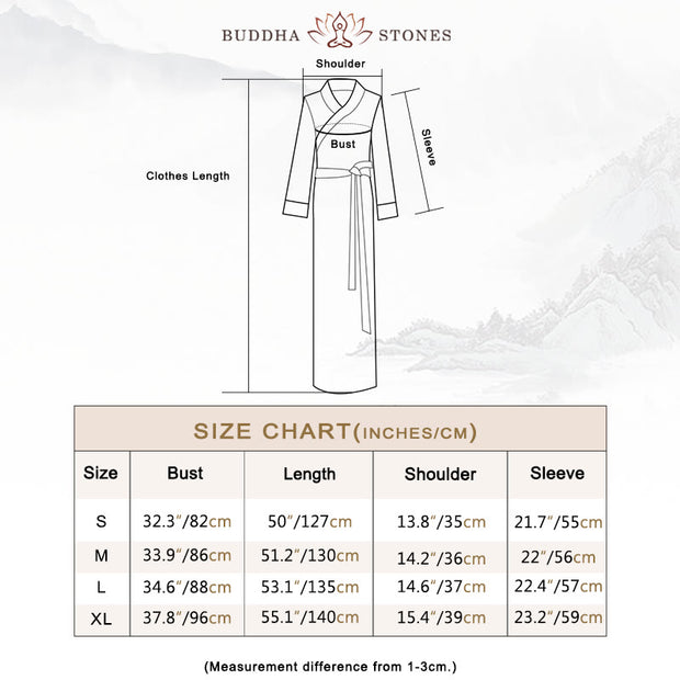 Buddha Stones Tibetan Dress Clothing Lhasa Long Wrap Dress Maxi Dress Women Clothing