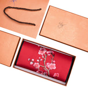 Buddha Stones Plum Bossom Su Embroidery Journey Shopping Long Purse Handbag Wallet&Handbags BS 2