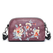 Buddha Stones Peony Pomegranate Flowers Su Embroidery Journey Shopping Purse Shoulder Bag Crossbody Bag