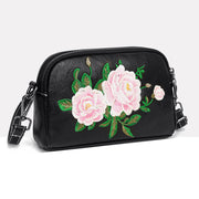 Buddha Stones Peony Pomegranate Flowers Su Embroidery Journey Shopping Purse Shoulder Bag Crossbody Bag Crossbody Bag&Shoulder Bag BS 1