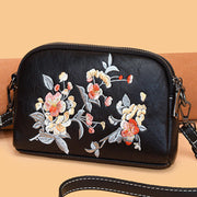 Buddha Stones Peony Pomegranate Flowers Su Embroidery Journey Shopping Purse Shoulder Bag Crossbody Bag Crossbody Bag&Shoulder Bag BS 11