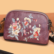 Buddha Stones Peony Pomegranate Flowers Su Embroidery Journey Shopping Purse Shoulder Bag Crossbody Bag Crossbody Bag&Shoulder Bag BS 14