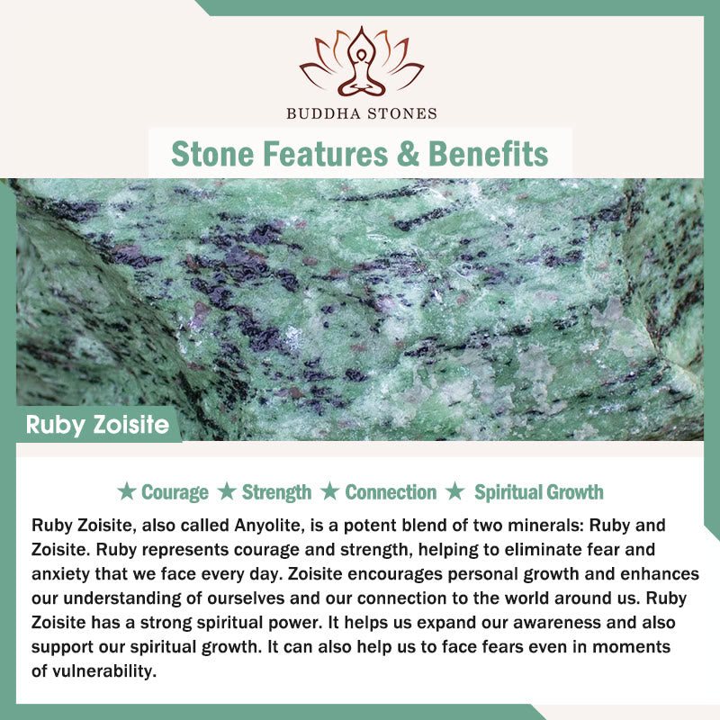 Buddha Stones Ruby Zoisite Connection Bracelet – buddhastoneshop