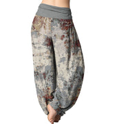 Buddha Stones Tie Dye Women's Elastic Waist Harem Pants Women's Harem Pants BS 1