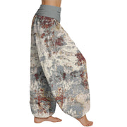 Buddha Stones Tie Dye Women's Elastic Waist Harem Pants Women's Harem Pants BS 2