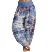 Buddha Stones Tie Dye Women's Elastic Waist Harem Pants Women's Harem Pants BS LightSteelBlue US22，UK/AU26，EU54 (6XL)