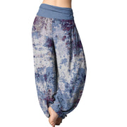 Buddha Stones Tie Dye Women's Elastic Waist Harem Pants Women's Harem Pants BS 5