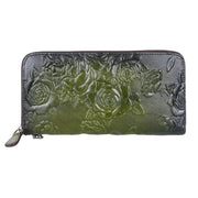 Buddha Stones Retro Rose Printed Leather Bag Journey Shopping Purse Handbag Wallet&Handbags BS 6