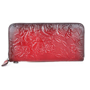 Buddha Stones Retro Rose Printed Leather Bag Journey Shopping Purse Handbag Wallet&Handbags BS 3