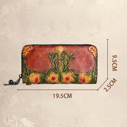 Buddha Stones Retro Flowers Printed Leather Bag Journey Shopping Purse Handbag Wallet&Handbags BS 2