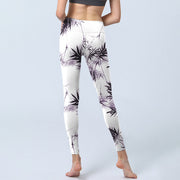 Buddha Stones White Black Bamboo Exercise Leggings Women's Yoga Pants - image 7