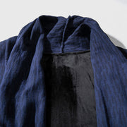 Buddha Stones Fall Simple Cotton Fleece Lined Men's Mid-length Coat Clothing (Extra 30% Off | USE CODE: FS30) - image 6