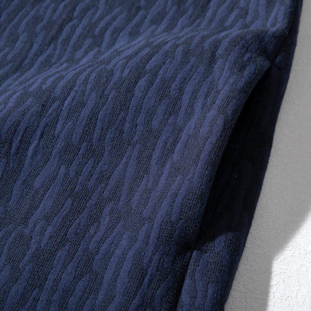 Buddha Stones Fall Simple Cotton Fleece Lined Men's Mid-length Coat Clothing (Extra 30% Off | USE CODE: FS30) - image 7