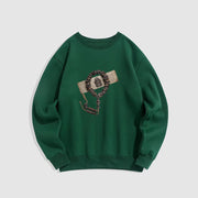 Buddha Stones Tibetan The Lord Of The Corpse Forest Beads Pattern Fleece Lined Sweatshirt Sweatshirt BS ForestGreen 2XL