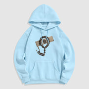 Buddha Stones Tibetan The Lord Of The Corpse Forest Beads Pattern Fleece Lined Hoodie Hoodie BS LightCyan 2XL