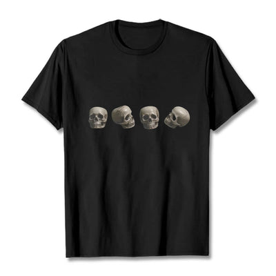 Buddha Stones Tibetan The Lord Of The Corpse Forest Skulls Pattern Tee T-shirt T-Shirts BS Black 2XL