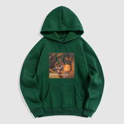 Buddha Stones Accept the Impermanence of Life The Lord Of The Corpse Forest Fleece Lined Hoodie Hoodie BS ForestGreen 2XL