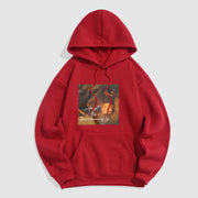 Buddha Stones Accept the Impermanence of Life The Lord Of The Corpse Forest Fleece Lined Hoodie Hoodie BS Red 2XL