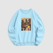 Buddha Stones Accept The Impermanence Of Life The Lord Of The Corpse Forest Skulls Fleece Lined Sweatshirt Sweatshirt BS LightCyan 2XL