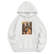 Buddha Stones Accept the Impermanence of Life The Lord Of The Corpse Forest Skulls Fleece Lined Hoodie