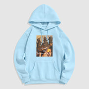 Buddha Stones Accept the Impermanence of Life The Lord Of The Corpse Forest Skulls Fleece Lined Hoodie Hoodie BS LightCyan 2XL