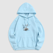 Buddha Stones Tibetan The Lord Of The Corpse Forest Skulls Pendant Clouds Design Fleece Lined Hoodie Hoodie BS LightCyan 2XL