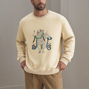 Buddha Stones Tibetan The Lord Of The Corpse Forest Design Fleece Lined Sweatshirt Sweatshirt BS 28