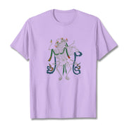 Buddha Stones Tibetan The Lord Of The Corpse Forest Design Tee T-shirt T-Shirts BS Plum 2XL