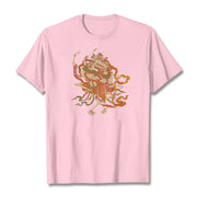 Buddha Stones Tibetan Colorful The Lord Of The Corpse Forest Pattern Tee T-shirt T-Shirts BS Light Pink 2XL