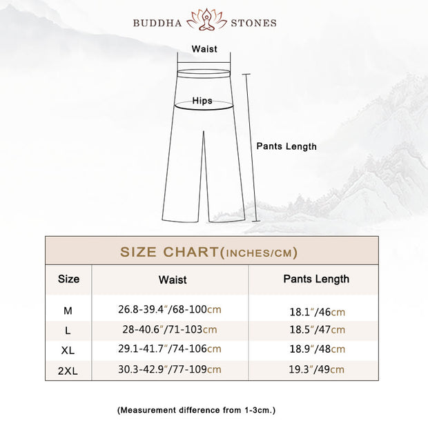 Buddha Stones V-Neck Midi Tunic Dress Wide Leg Pants Meditation Zen Practice Dance Clothing - image 7