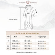 Buddha Stones V-Neck Midi Tunic Dress Wide Leg Pants Meditation Zen Practice Dance Clothing - image 6