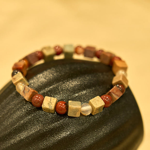 Buddha Stones Shoushan Stone Red Agate Prosperity Bracelet Bracelet BS 2