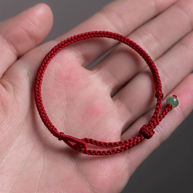 FREE Today: Love Strength Red String Jade Bracelet – buddhastoneshop