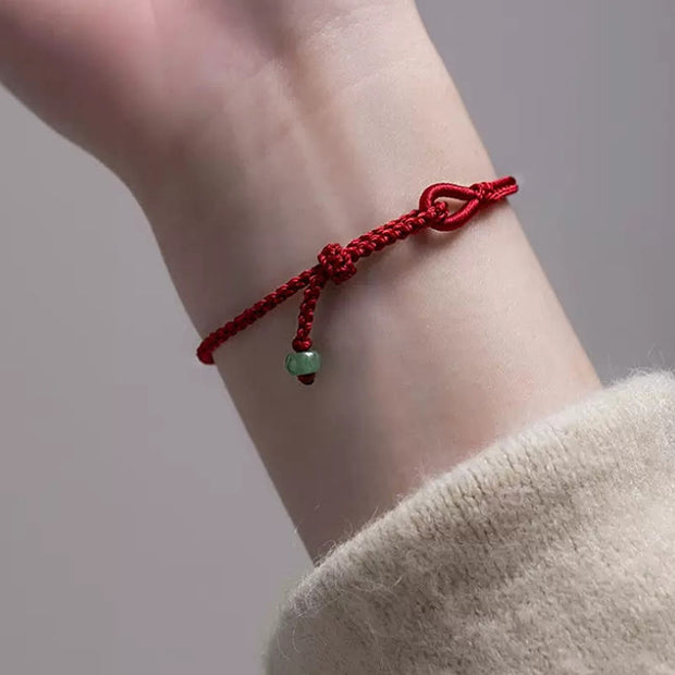 Buddha Stones Red String Jade Connection Bracelet Bracelet BS 3