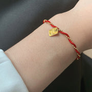 FREE Today: Connection Red String Gold Plated Copper Good Luck Bracelet